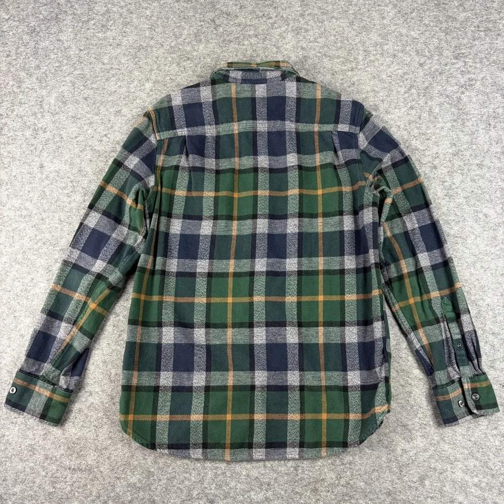The North Face Arroyo Flannel Shirt Mens Small Green Plaid Long Sleeve Fall Hike